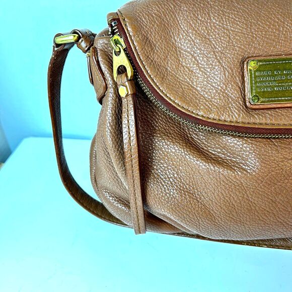 Marc By Marc Jacobs Natasha Caramel Brown Leather Classic Shoulder Crossbody Bag - Picture 4 of 15